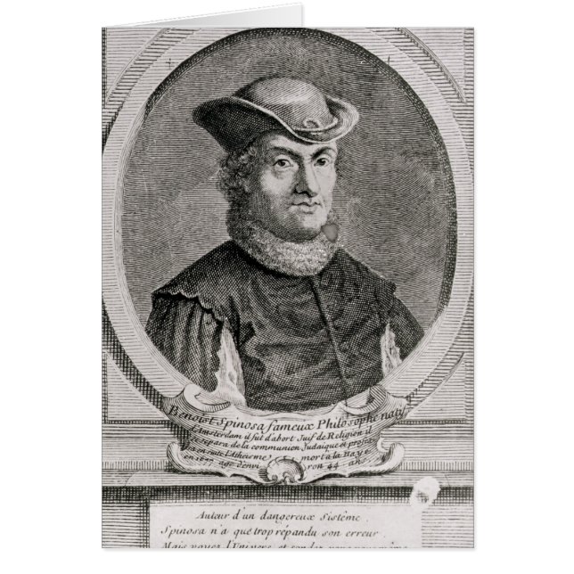 Portret van Baruch of Benedict Spinoza (Voorkant)