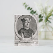 Portret van Baruch of Benedict Spinoza Briefkaart (Staand voorkant)