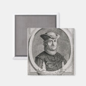 Portret van Baruch of Benedict Spinoza Magneet (Voorkant / Achterkant)
