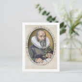 Portret van Basil Besler (1561-1629) in 1612, van Briefkaart (Staand voorkant)