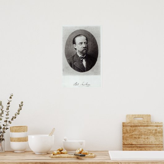 Portret van Bedrich Smetana Poster (Keuken)