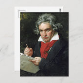 Portret van Beethoven door Joseph Karl Stieler Briefkaart (Voorkant / Achterkant)