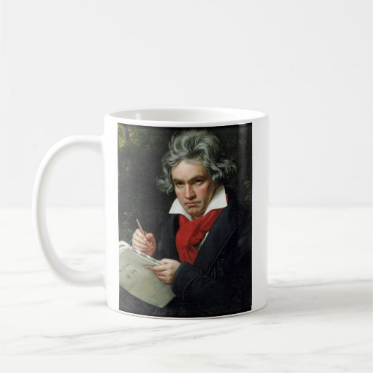 Portret van Beethoven door Joseph Karl Stieler Koffiemok (Links)