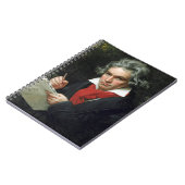 Portret van Beethoven door Joseph Karl Stieler Notitieboek (Linkerzijde)