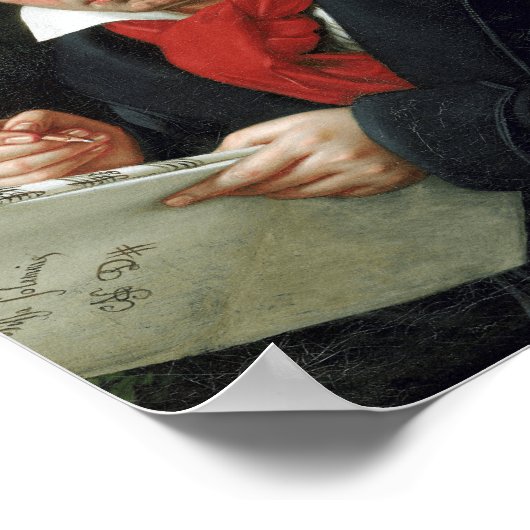 Portret van Beethoven door Joseph Karl Stieler Poster (Hoek)