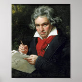 Portret van Beethoven door Joseph Karl Stieler Poster (Voorkant)
