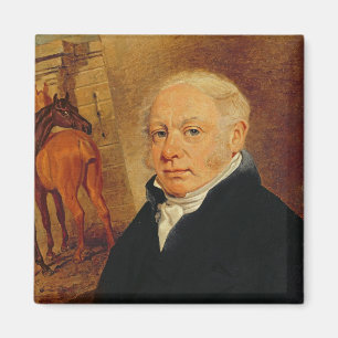Portret van Ben Marshall (1767-1835) (olie op canv Magneet