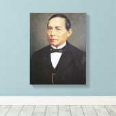 Portret van Benito Juarez, 1948 Canvas Afdruk (Insitu (Houten vloer))