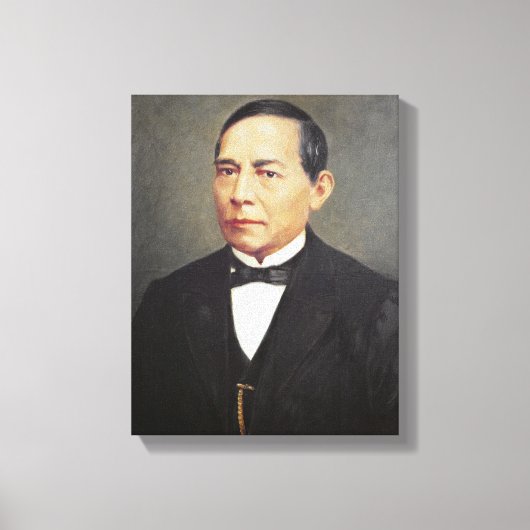 Portret van Benito Juarez, 1948 Canvas Afdruk (Voorkant)