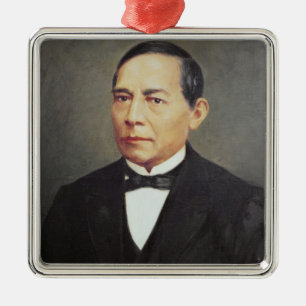 Portret van Benito Juarez, 1948 Metalen Ornament