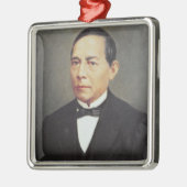 Portret van Benito Juarez, 1948 Metalen Ornament (Links)