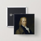 Portret van Benjamin Constant de Rebecca Vierkante Button 5,1 Cm (Voorkant /achterkant)