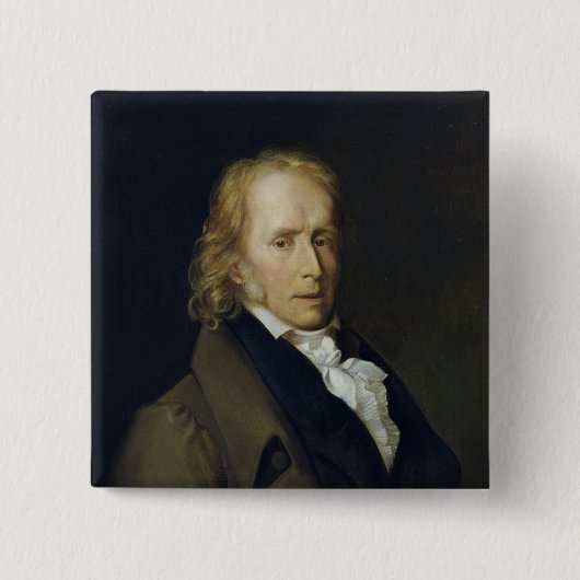 Portret van Benjamin Constant de Rebecca Vierkante Button 5,1 Cm (Voorkant)