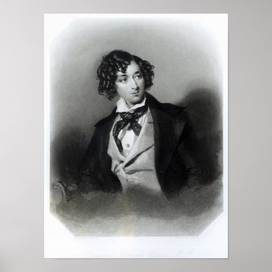 Portret van Benjamin Disraeli Esquire M.P. Poster (Voorkant)