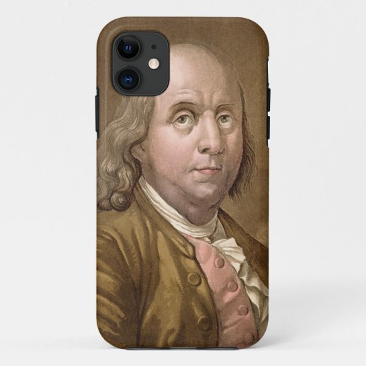 Portret van Benjamin Franklin (1706-1990) uit Le Case-Mate iPhone Case (Achterkant)