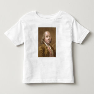 Portret van Benjamin Franklin (1706-1990) uit Le Kinder Shirts