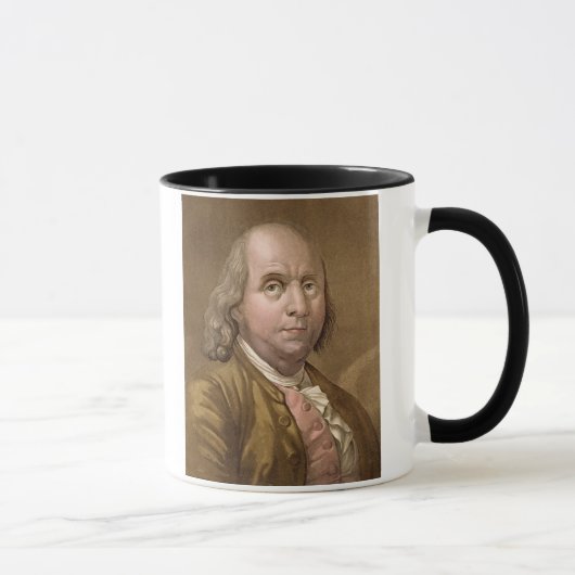 Portret van Benjamin Franklin (1706-1990) uit Le Mok (Rechts)