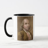Portret van Benjamin Franklin (1706-1990) uit Le Mok (Links)