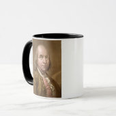 Portret van Benjamin Franklin (1706-1990) uit Le Mok (Voorkant links)