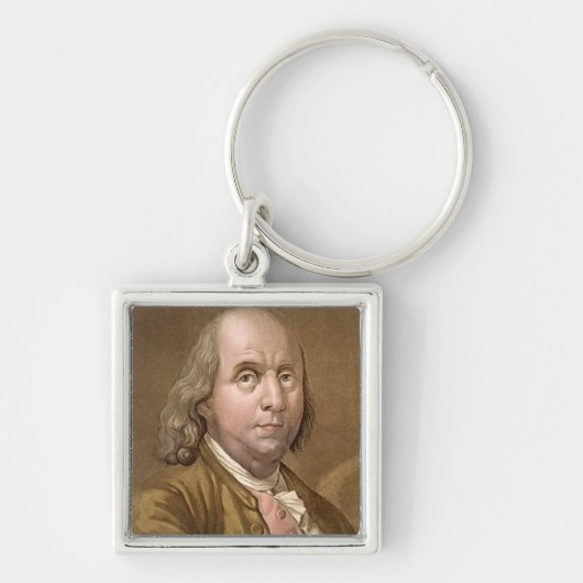 Portret van Benjamin Franklin (1706-1990) uit Le Sleutelhanger (Voorkant)