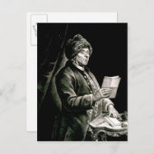 Portret van Benjamin Franklin, 1777 Briefkaart (Voorkant / Achterkant)