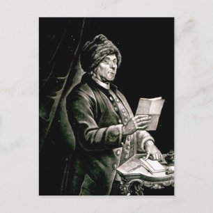 Portret van Benjamin Franklin, 1777 Briefkaart