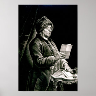 Portret van Benjamin Franklin, 1777 Poster
