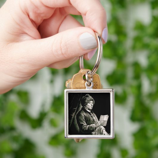 Portret van Benjamin Franklin, 1777 Sleutelhanger (Hand)