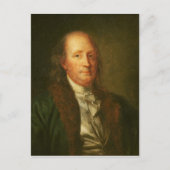 Portret van Benjamin Franklin Briefkaart (Voorkant)