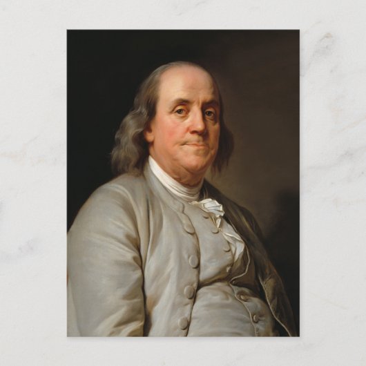 Portret van Benjamin Franklin Briefkaart (Voorkant)