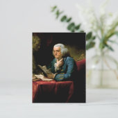Portret van Benjamin Franklin Briefkaart (Staand voorkant)
