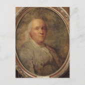 Portret van Benjamin Franklin, c.1780 Briefkaart (Voorkant)