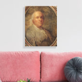 Portret van Benjamin Franklin, c.1780 Canvas Afdruk (Insitu (Woonkamer))