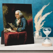 Portret van Benjamin Franklin Fotoplaat (Zijkant)