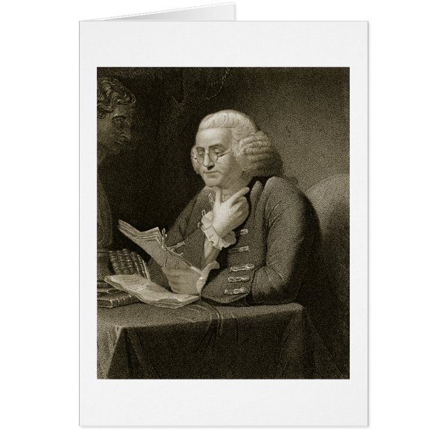 Portret van Benjamin Franklin, gegraveerd door Tho (Voorkant)