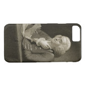 Portret van Benjamin Franklin, gegraveerd door Tho Case-Mate iPhone Case (Achterkant (Horizontaal))