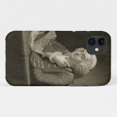 Portret van Benjamin Franklin, gegraveerd door Tho Case-Mate iPhone Case (Achterkant (horizontaal))