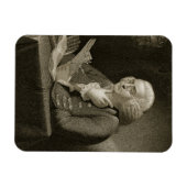 Portret van Benjamin Franklin, gegraveerd door Tho Magneet (Horizontaal)