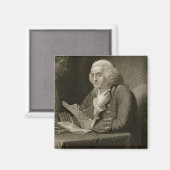 Portret van Benjamin Franklin, gegraveerd door Tho Magneet (Voorkant / Achterkant)