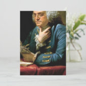 Portret van Benjamin Franklin Kaart (Staand voorkant)