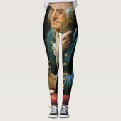 Portret van Benjamin Franklin Leggings (Voorkant)