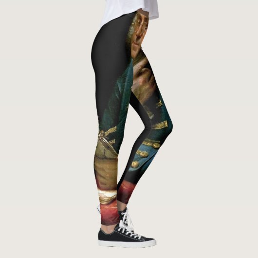 Portret van Benjamin Franklin Leggings (Rechts)