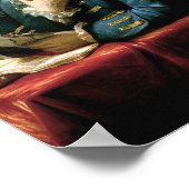 Portret van Benjamin Franklin Poster (Hoek)