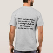 Portret van Benjamin Franklin T-shirt (Achterkant)