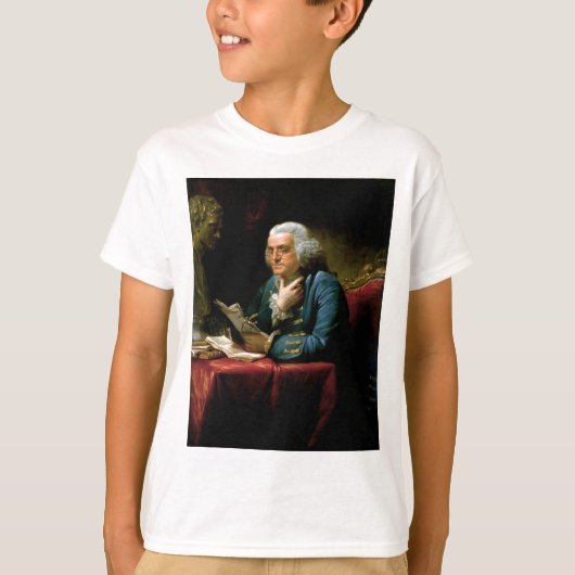 Portret van Benjamin Franklin T-shirt (Voorkant)