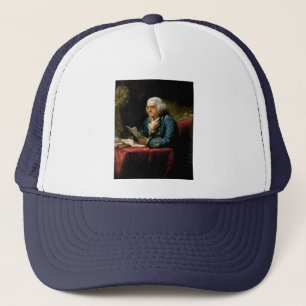 Portret van Benjamin Franklin Trucker Pet