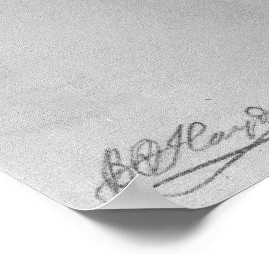 Portret van Benjamin Robert Haydon Poster (Hoek)