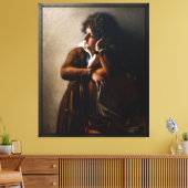 Portret van Benoît-Agnes Trioson Canvas Afdruk (Insitu (Woonkamer))