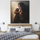 Portret van Benoît-Agnes Trioson Canvas Afdruk (Insitu (Slaapkamer))
