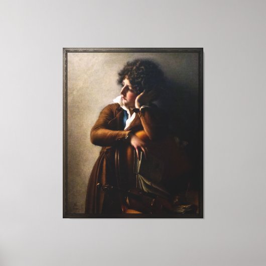 Portret van Benoît-Agnes Trioson Canvas Afdruk (Voorkant)